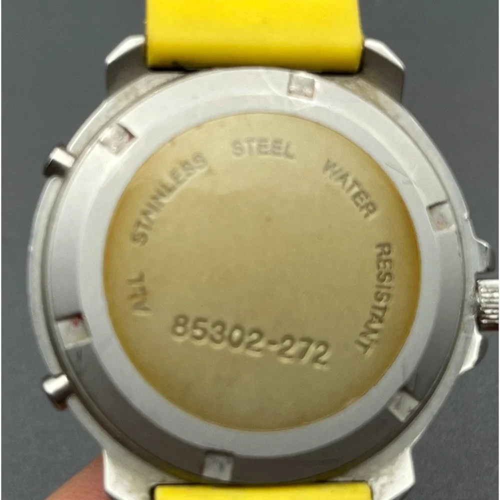 L.L. Bean Unisex High Country 85302-272 Yellow Ana-Digi Resin Sport Watch